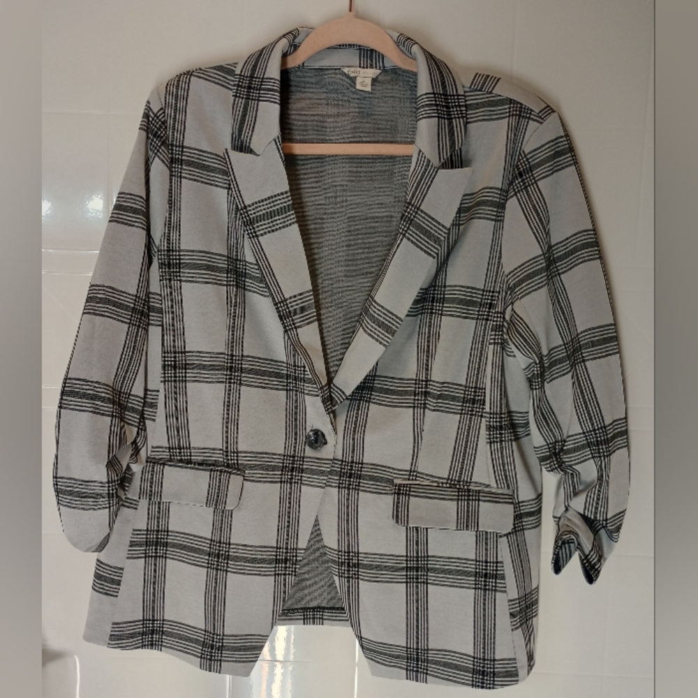 Cato Women's Plaid Blazer
